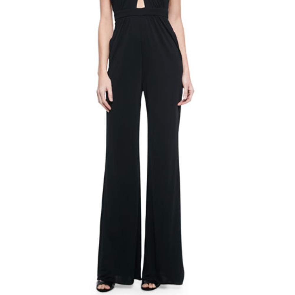 Roberto Cavalli. Cutout Jeweled Halter Jumpsuit - Picture 3 of 6